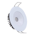 Lumitec Illusion Flush Mount LED Down Light  Warm White  Dimming  White Housing 117129