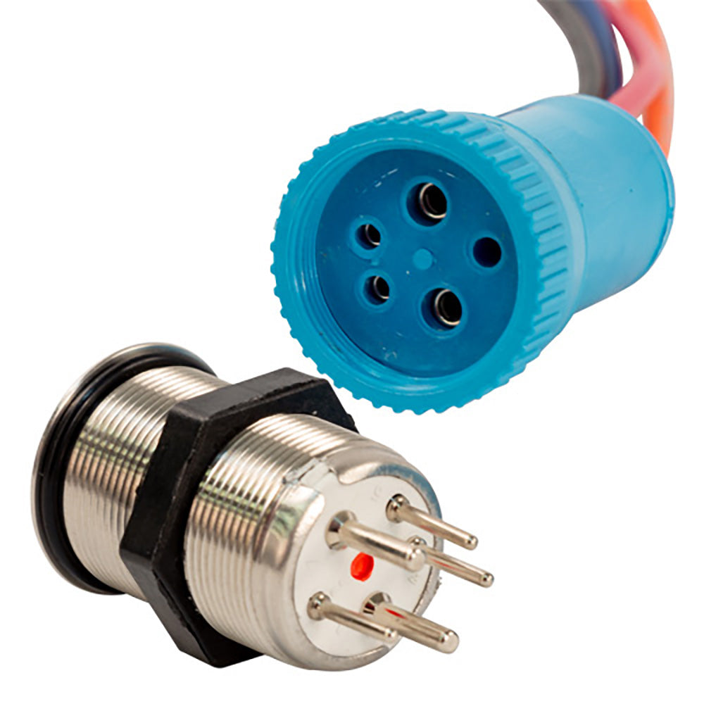 Bluewater 22MM Programmable Waterproof OffOn BlueRed Switch wBreaker 90601113
