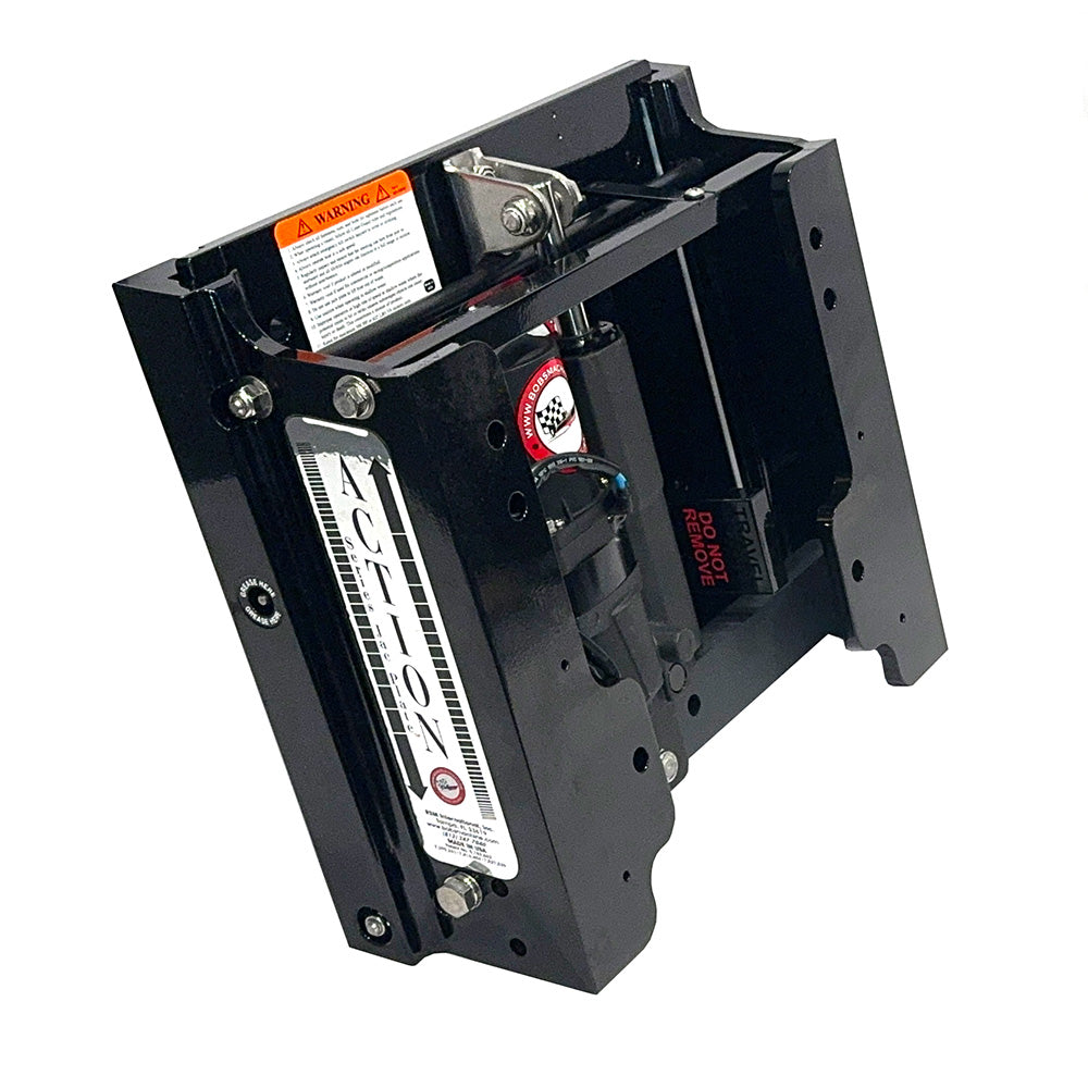 Bobs Machine 6 Setback Action Series Hydraulic Jack Plate  Gloss Black 100106010PPCGBLKNOSPNNG