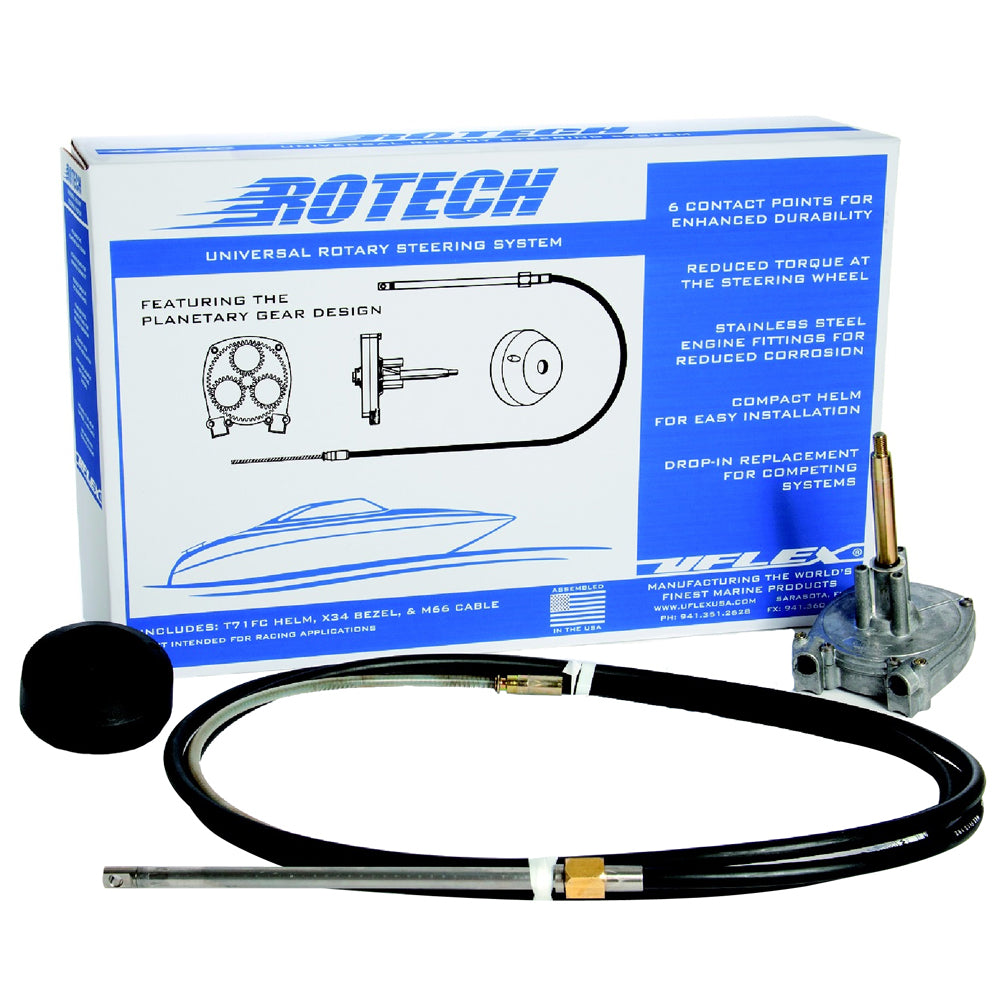 UFlex Rotech 15 Rotary Steering Package  Cable Bezel Helm ROTECH15FC