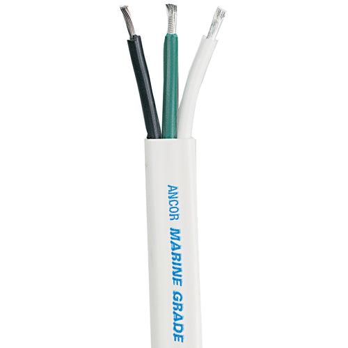 Ancor White Triplex Cable  83 AWG  Flat  50 130905