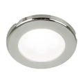 Hella Marine EuroLED 75 3 Round Screw Mount Down Light  White LED  Stainless Steel Rim  24V 958110121