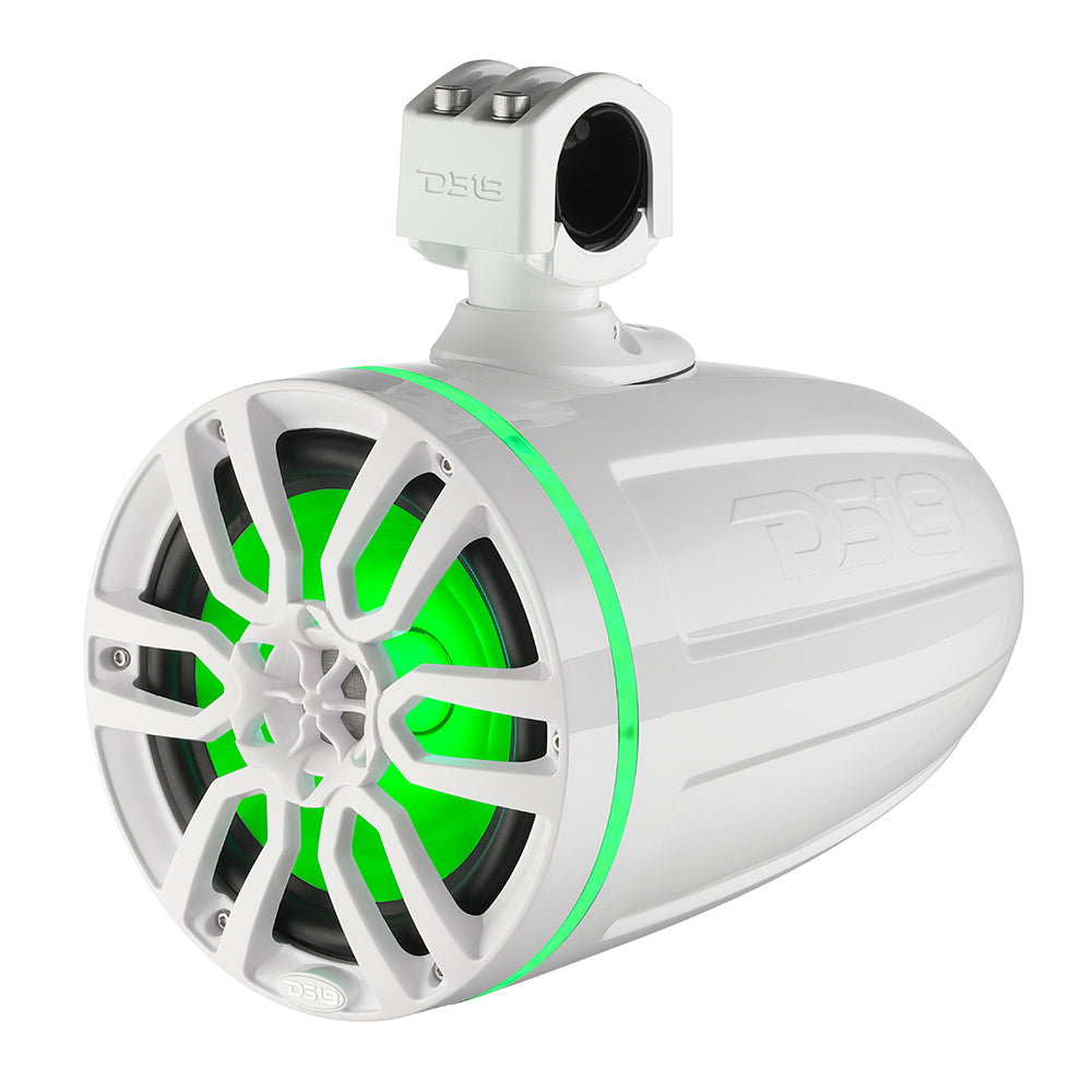 DS18 X Series HYDRO 65 Wakeboard Pod Tower Speaker wRGB LED Light  300W  White  NXLX6TPWH